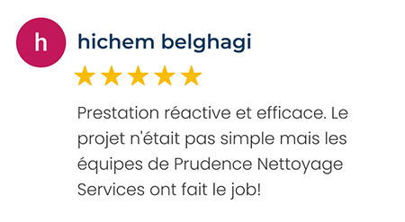 Avis Google Prudence Nettoyage Services